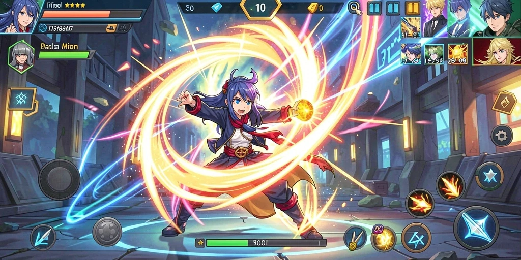 Screenshot menunjukkan antarmuka permainan yang menarik.
