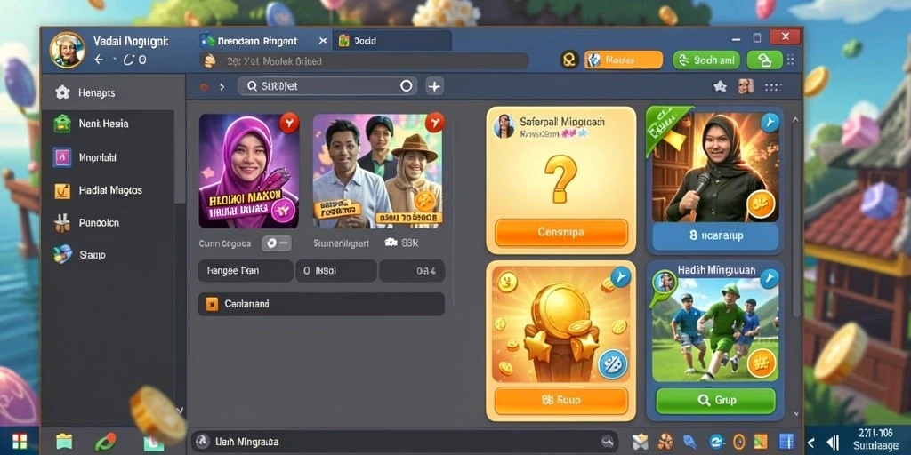 Tampilan antarmuka pengguna yang menarik.