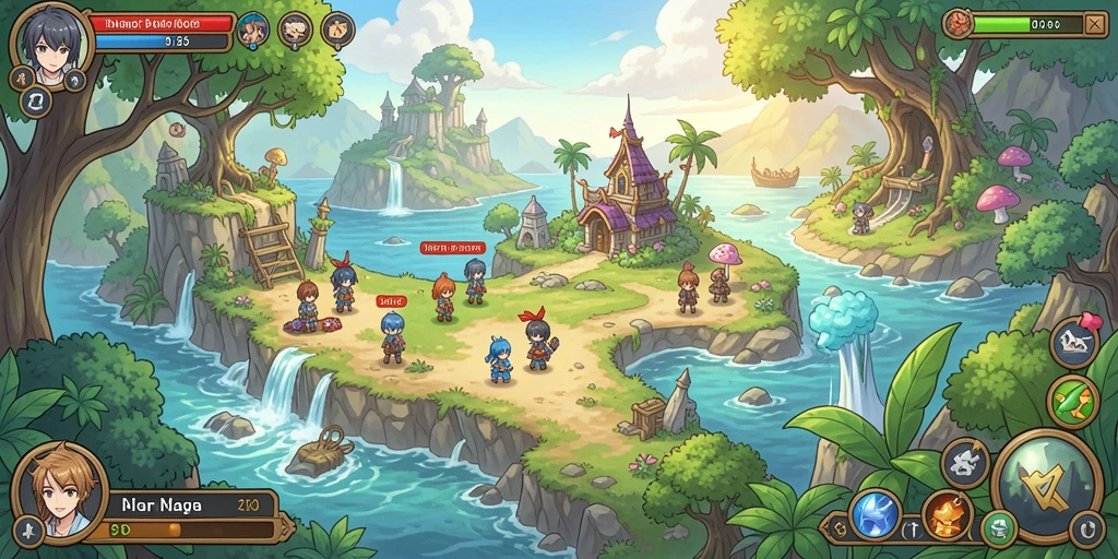 Screenshot menampilkan interface permainan yang menarik.
