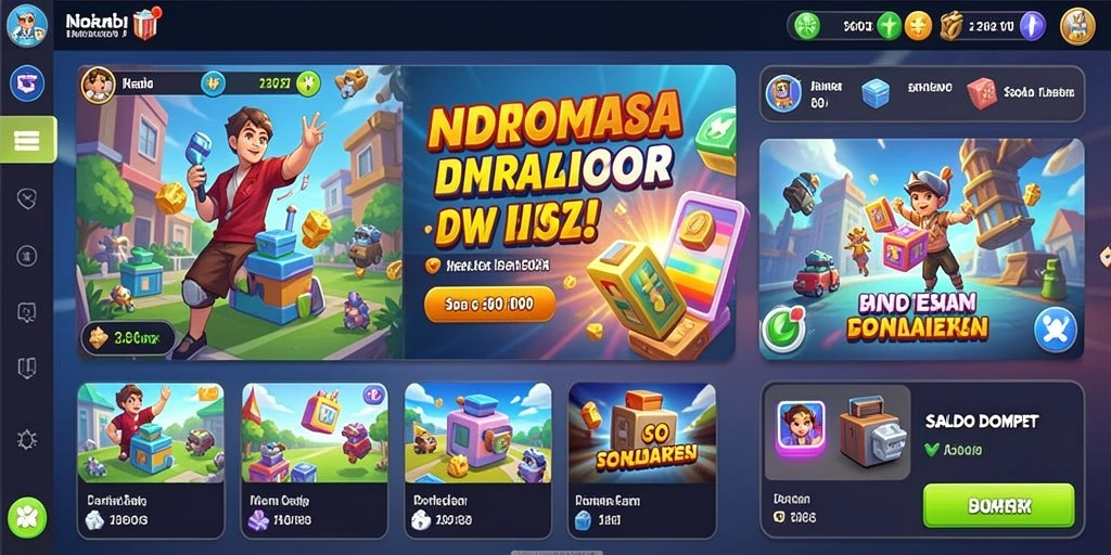 Tampilan awal yang menarik dan mudah dinavigasi.